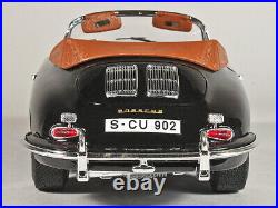 (Rare Black withCamel Boot) Bburago 61 Porsche 356B Rdstr 118 Diecast (Italy) Box