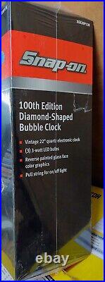 Snap on 100th Edition Diamond Shape Bubble Clock 22 SSX20P138. New In Box