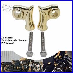 Solid Brass 1 Handlebar Riser for Harley Sportster XL883 1200 Cafe Racer Bobber