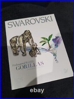 Swarovski Crystal Annual Edition 2009 Endangered Wildlife Gorillas SIGNED 952504