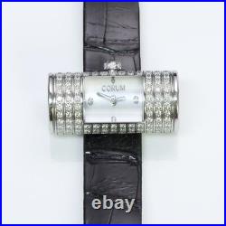 Vintage Corum 18K White Gold Limited Edition Diamond Watch