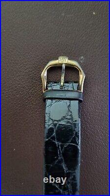 Vintage Raymond Weil 9124 Geneve 18k Gold Electroplated Watch/Water Resistance