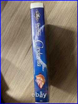 Walt Disney RARE Classic BLACK DIAMOND Cinderella VHS tape (ORIGINAL RELEASE)