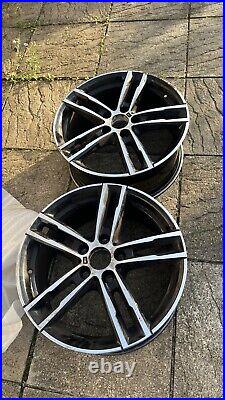 X2 GENUINE BMW 1 2 Series 719M 18 REAR Alloy Wheel Black Shadow Edition 8074186